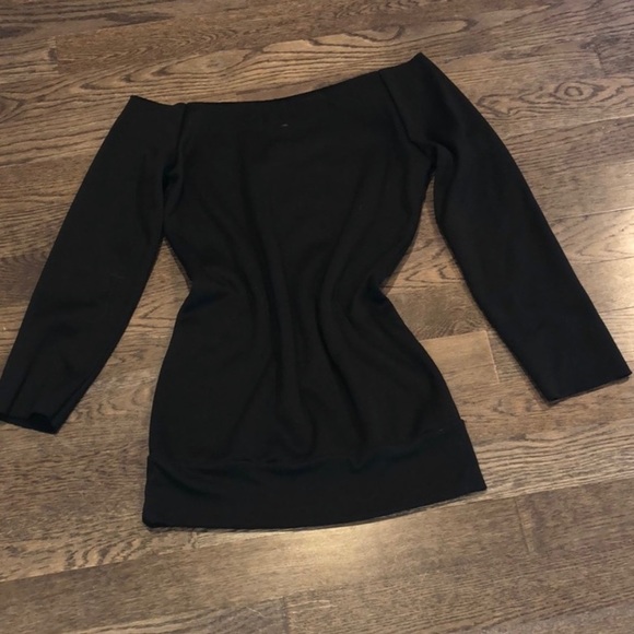Maniac Dress Sweatshirt Off Shoulder Long Sleeve - Picture 4 of 4